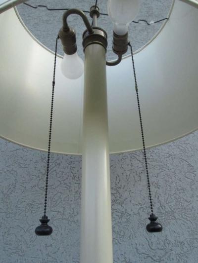  Stiffel Lamp Company Stiffel Patinated Brass Faux Bamboo Lamp