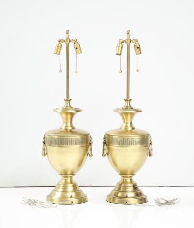  Stiffel Lamp Company Stiffel Satin Brass Lamps