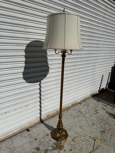  Stiffel Lamp Company Vintage Brass Stiffel 4 Light Floor Lamp