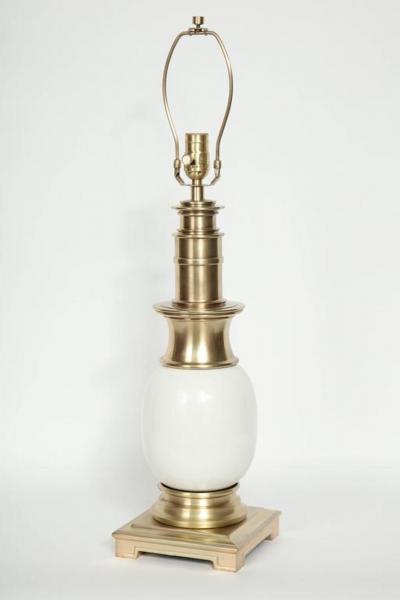  Stiffel Stiffel Porcelain and Brass Lamps