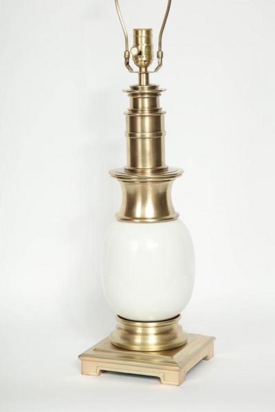  Stiffel Stiffel Porcelain and Brass Lamps