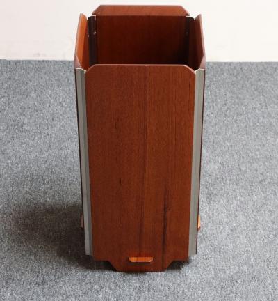 Stildomus Ico Parisi for Stildomus Temide Palisander Umbrella Stand with Drip Pan