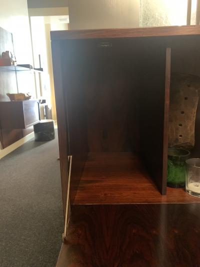 Stildomus Stildomus bar cabinet in rosewood with metal details Italy 1960s