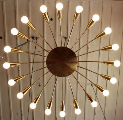  Stilnovo 1 of 2 Stilnovo Spider Lights Chandelier Italy 1950s