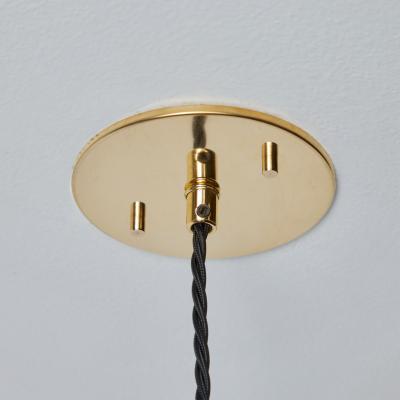  Stilnovo 1950s Black Metal Diabolo Pendant Lamp Attributed to Stilnovo