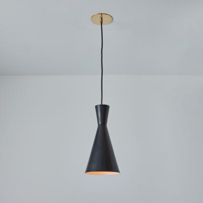  Stilnovo 1950s Black Metal Diabolo Pendant Lamp Attributed to Stilnovo
