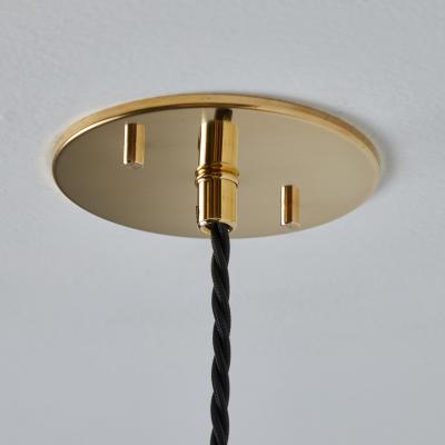  Stilnovo 1950s Black Metal Diabolo Pendant Lamp Attributed to Stilnovo