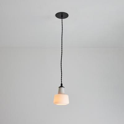  Stilnovo 1950s Italian Glass Pendant Attributed to Stilnovo
