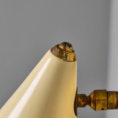  Stilnovo 1950s Stilnovo White Perforated Metal Sconce