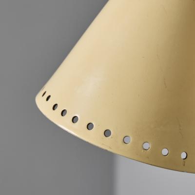 Stilnovo 1950s Stilnovo White Perforated Metal Sconce