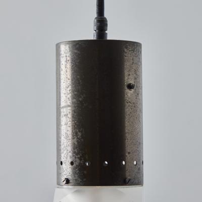  Stilnovo 1960s Faceted Diffuser Pendant Lamp Attributed to Stilnovo