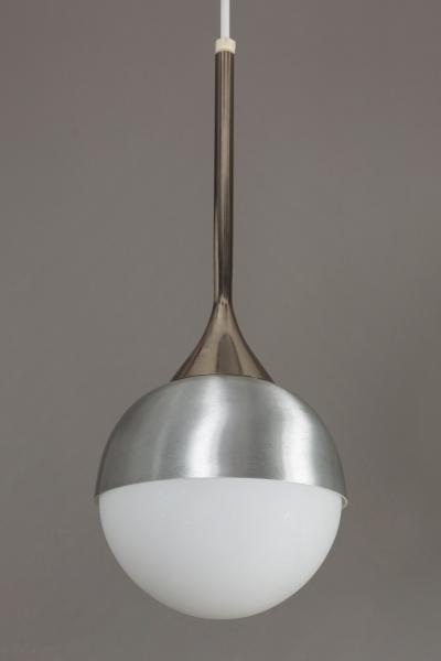  Stilnovo 1960s Five Globe Chandelier Attributed to Stilnovo