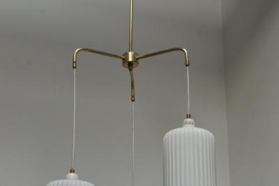  Stilnovo 1960s Mid Century Modern Cascade Italian Pendant Attributed To Stilnovo