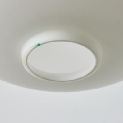  Stilnovo 1960s Opaline Glass and Metal Pendant Attributed to Stilnovo