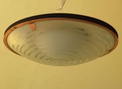  Stilnovo 1960s Rare Stilnovo Hanging Lamp Attributed to G Scolari