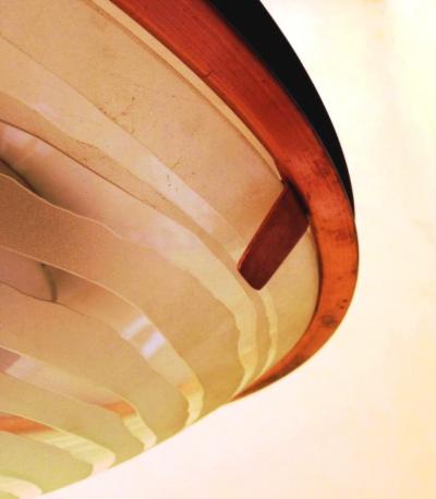  Stilnovo 1960s Rare Stilnovo Hanging Lamp Attributed to G Scolari