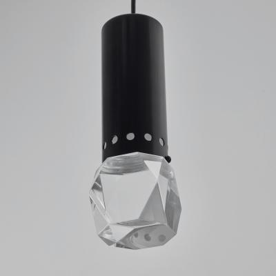  Stilnovo 1960s Stilnovo Faceted Diffuser Pendant Lamp