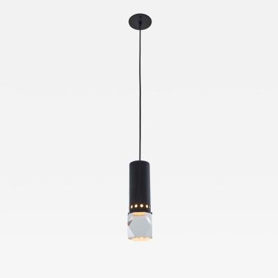  Stilnovo 1960s Stilnovo Faceted Diffuser Pendant Lamp