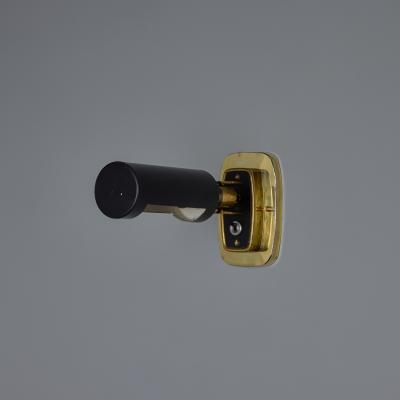  Stilnovo 1960s Stilnovo Model 2134 Articulating Brass and Metal Wall Lamps