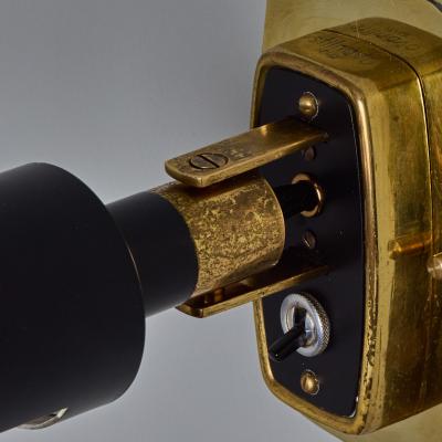  Stilnovo 1960s Stilnovo Model 2134 Articulating Brass and Metal Wall Lamps