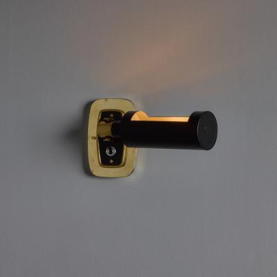  Stilnovo 1960s Stilnovo Model 2134 Articulating Brass and Metal Wall Lamps