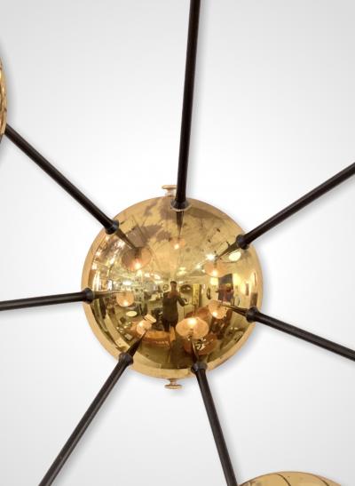  Stilnovo 1970s 7 Arm Stilnovo Ceiling or Wall Light