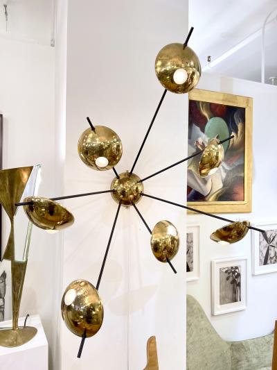  Stilnovo 1970s 7 Arm Stilnovo Ceiling or Wall Light