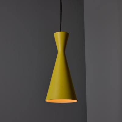 Stilnovo 1970s Yellow Metal Diabolo Pendant Lamp Attributed to Stilnovo Two Enlighten