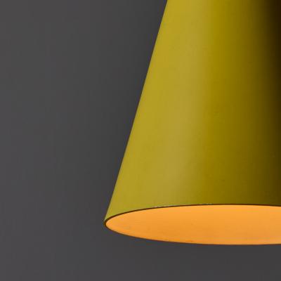  Stilnovo 1970s Yellow Metal Diabolo Pendant Lamp Attributed to Stilnovo Two Enlighten