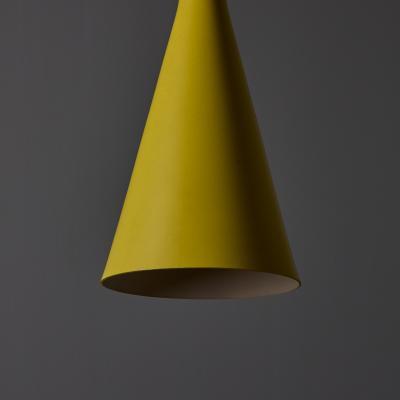  Stilnovo 1970s Yellow Metal Diabolo Pendant Lamp Attributed to Stilnovo Two Enlighten