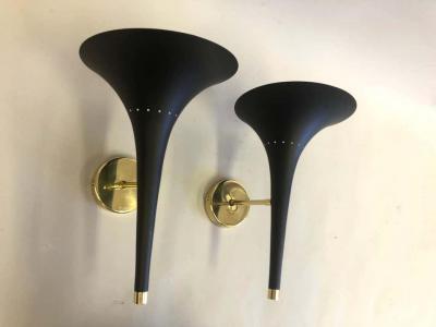  Stilnovo 2 Pairs of Italian Mid Century Modern Sconces Attributed to Stilnovo