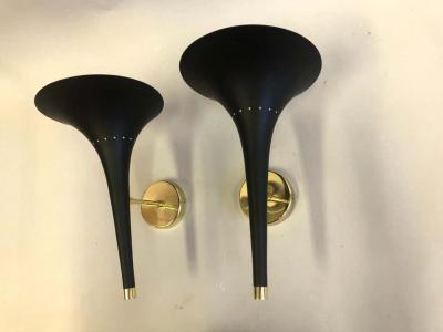  Stilnovo 2 Pairs of Italian Mid Century Modern Sconces Attributed to Stilnovo