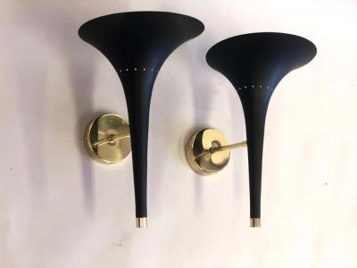  Stilnovo 2 Pairs of Italian Mid Century Modern Sconces Attributed to Stilnovo