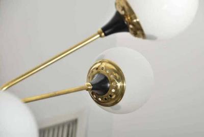  Stilnovo Brass Orbiter Chandelier