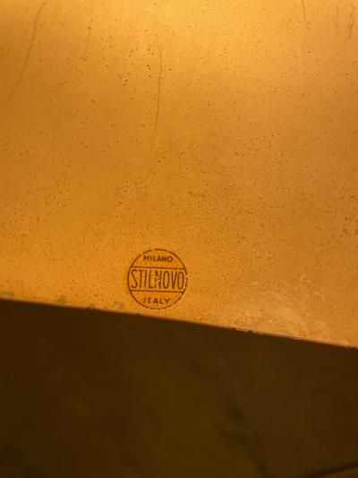  Stilnovo Early Stilnovo Double Cone Floor Lamp Original Label 