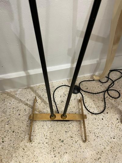  Stilnovo Early Stilnovo Double Cone Floor Lamp Original Label 