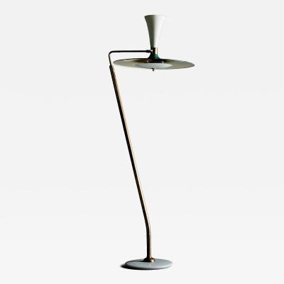  Stilnovo Elegant Floorlamp in the Manner of Stilnovo with white Marble Base