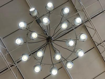  Stilnovo Extremely Rare Stilnovo Articulating Globe 18 Light Chandelier