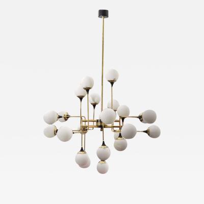  Stilnovo Grand Scale Chandelier in Stilnovo Style