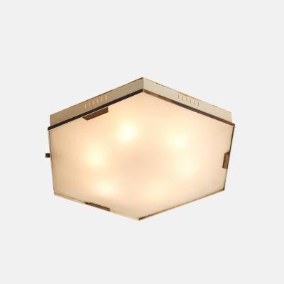  Stilnovo Hexagonal Flush Mount Ceiling Light Model 1183 by Stilnovo