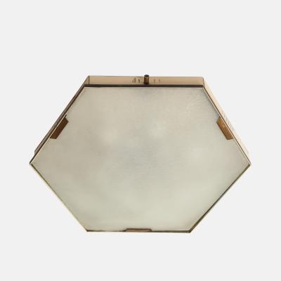  Stilnovo Hexagonal Flush Mount Ceiling Light Model 1183 by Stilnovo