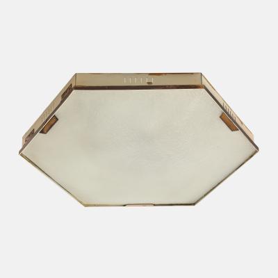  Stilnovo Hexagonal Flush Mount Ceiling Light Model 1183 by Stilnovo