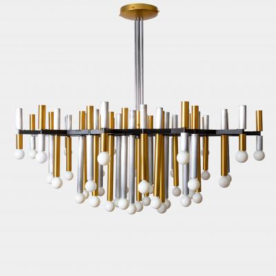  Stilnovo Important Large Chandelier Model 1155 43 by Stilnovo