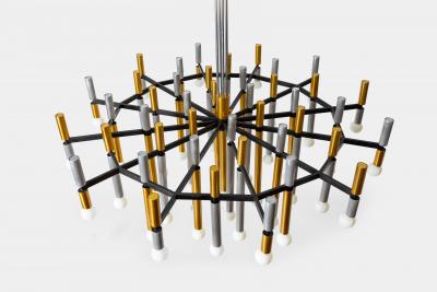 Stilnovo Important Large Chandelier Model 1155 43 by Stilnovo