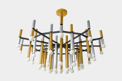 Stilnovo Important Large Chandelier Model 1155 43 by Stilnovo