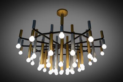  Stilnovo Important Large Chandelier Model 1155 43 by Stilnovo