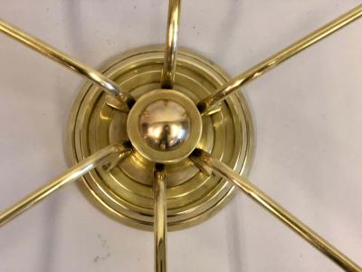  Stilnovo Italian Mid Century Modern Brass Sunburst Sputnik Flush Mount by Stilnovo