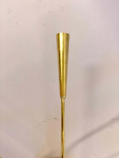  Stilnovo Italian Mid Century Modern Brass Sunburst Sputnik Flush Mount by Stilnovo