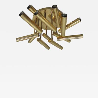  Stilnovo Italian Mid Century Modern Flush Mount Fixture by Stilnovo