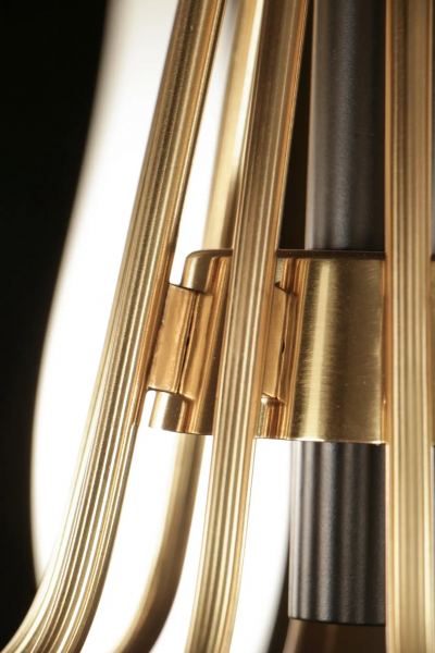  Stilnovo Italian Mid Century Modern Ten Lights Chandelier Attributer to Stilnovo 1950s